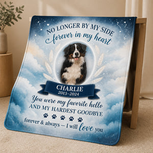 Pet Memorial Photo Blanket – Forever In My Heart - Personalized Blanket 73517220-f45e-4d00-82b9-3012ad55b78c.jpg