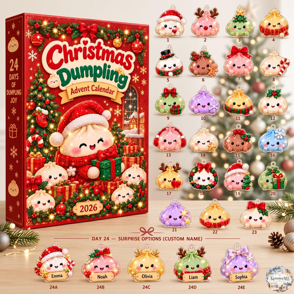 Dumpling Squishy Advent Calendar 2026 | 24 Day Christmas Countdown with Personalized 2D Ornament 7355dac9-63aa-4f22-84ad-da33e8d24f94-il_fullxfull.8624345089_b5md.jpg