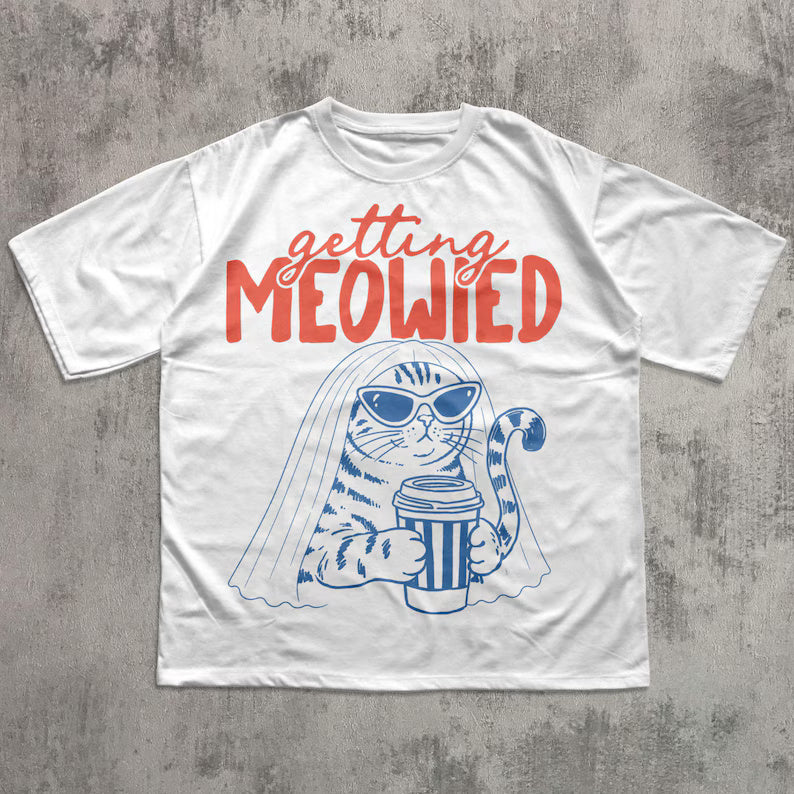 Getting Meowied Shirt, Funny Cat Bride Tee, Cat Wedding Shirt, Bachelorette Cat Lover Gift, Bridal Shower Cat Graphic Tee 7360e1af-ec22-48f6-9316-66f727b51ccc-fd-2-.jpg