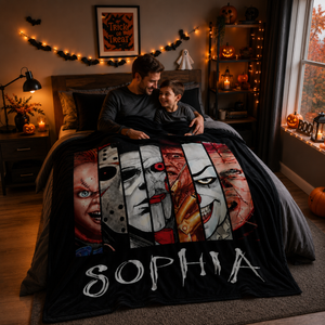 Custom Horror Blanket, Personalized Halloween Name Blanket, Movie Scary Characters Throw, Birthday, Christmas, Thanksgiving Gift for Son Dad 737684a1-4610-4e05-ad1a-f8c8f449ffb2-f1a04656-9689-4ee4-a1fc-cea5b1d4596f.png