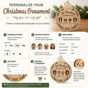 Family of Four 1st Christmas Interlocking Hearts Wood Ornament – Names & Year - Personalized Interlocking Hearts - Wooden Ornament 737b8315-6e0e-4e6e-85e6-4f01adb145af.jpg