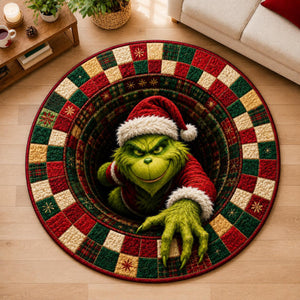 Christmas 3D Illusion Round Rug, Optical Illusion Floor Mat, Xmas Non Slip Area Rug, Holiday Home Decor, Unique Christmas Gift 7383abbb-2c64-4e1b-bd35-dc5d1d263618-1.jpg