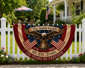 250th Anniversary Bunting Flag, 250th Anniversary Banner, We The People 1776 2026, Patriotic Porch Fence Semiquincentennial Decor