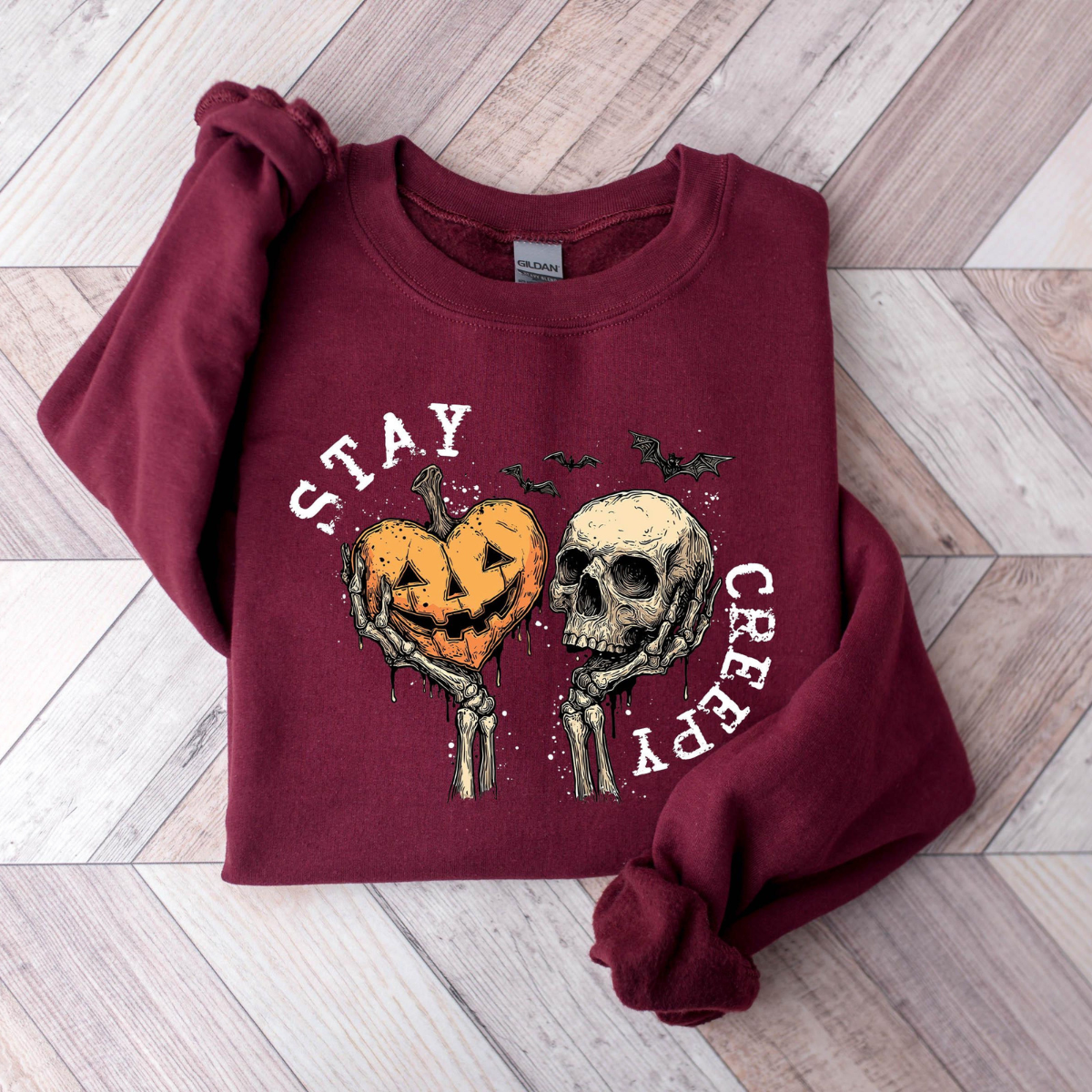 Creepy Sweatshirt, Womens Halloween Sweatshirt, Cute Skeleton Hands Tee, Funny Halloween Outfit, Skull Tee, Spooky Season Shirt 73c85974-db9a-4c04-a7b0-dbd46de582ed-4.png
