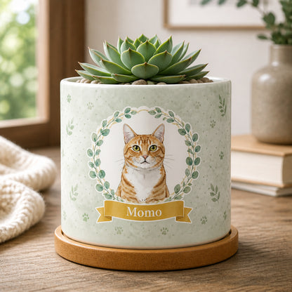 Custom Pet Portrait Plant Pot with Name - Personalized Plant Pot & Vase 73d2c77d-0b29-4433-ab10-5f6c59d2c420.jpg