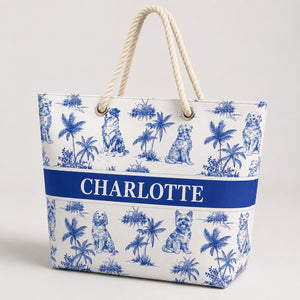 Nautical Dogs Toile Personalized Name Tote - Personalized AOP Tote 73fc6207-74a5-4673-8dc6-0fdcd5fd6ece.jpg