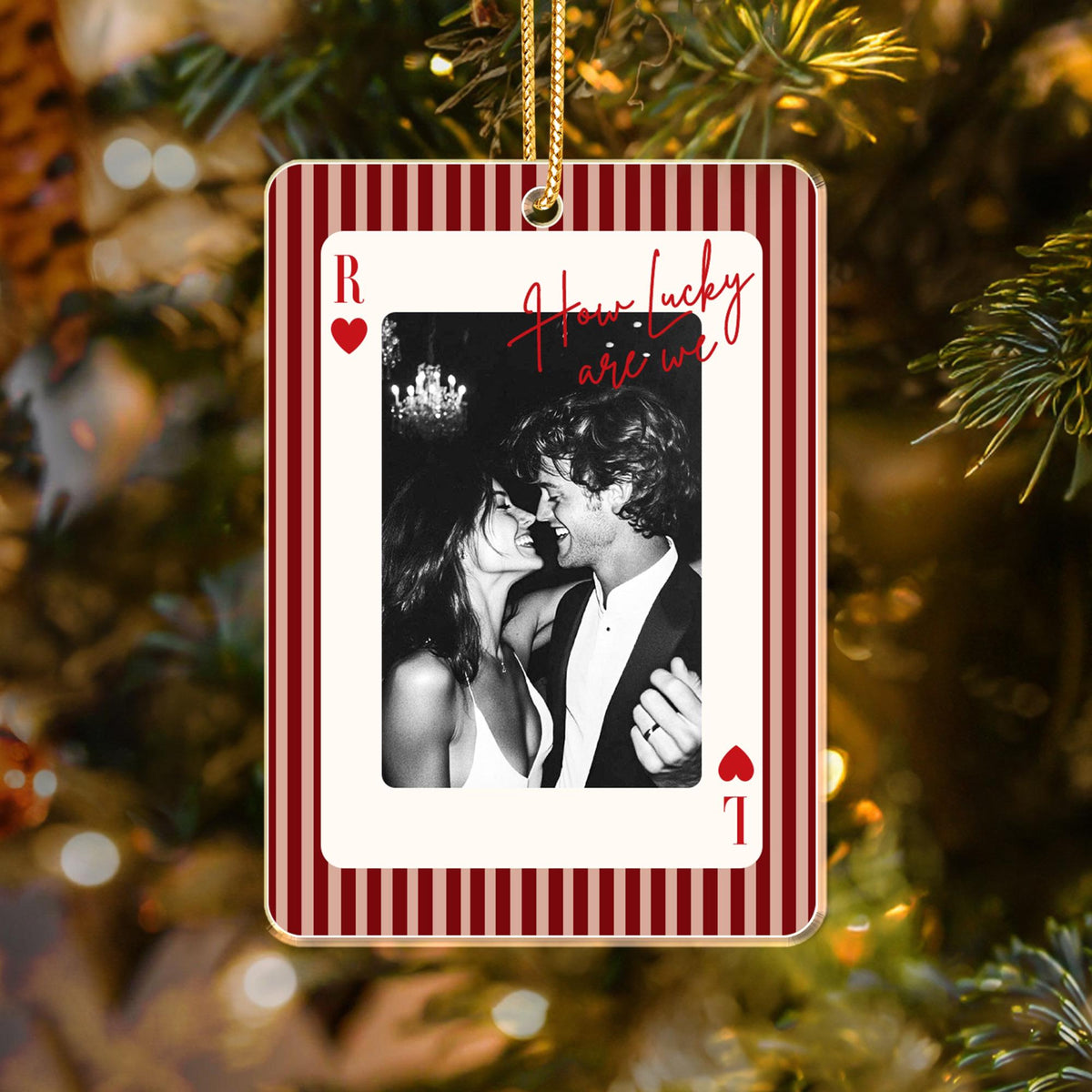 Personalized Striped Playing Card Couple Photo Ornament: Anniversary Gift, How Lucky We Are, Gifts for Boyfriend, Husband 740f8fd3-bc41-4ac9-a678-d95827f99dc4-8.jpg