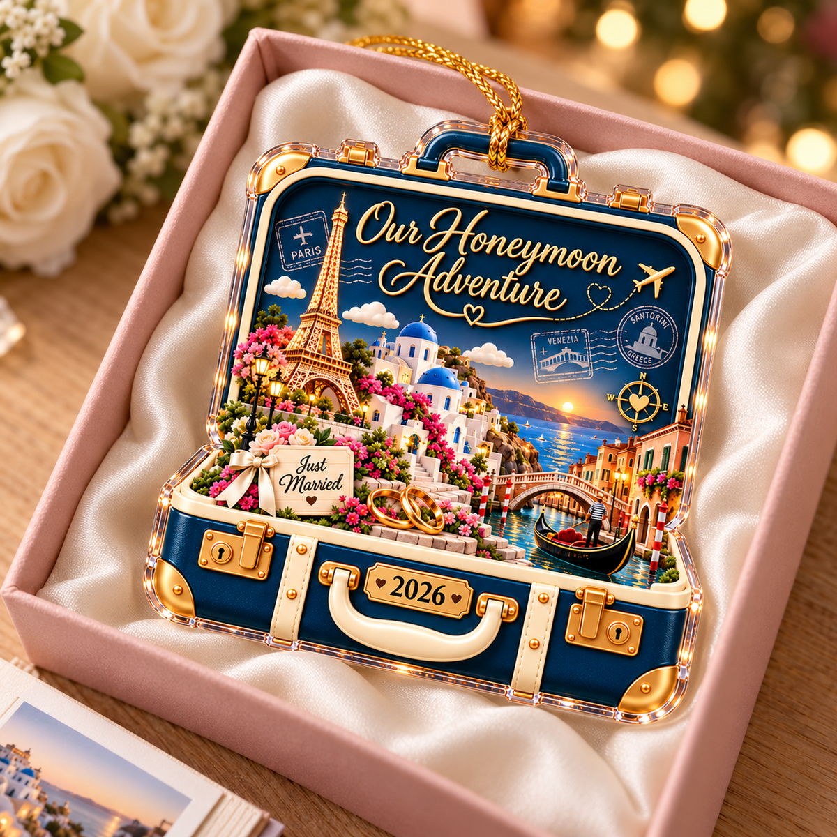 Personalized Honeymoon Suitcase Christmas Ornament – Our Honeymoon Adventure, Custom Year Travel Keepsake, Wedding Gift for Newlyweds 7415ee26-88d0-473d-b20d-474edfc75217-Honeymoon-Adventure-Keepsake-Ornament-4.png