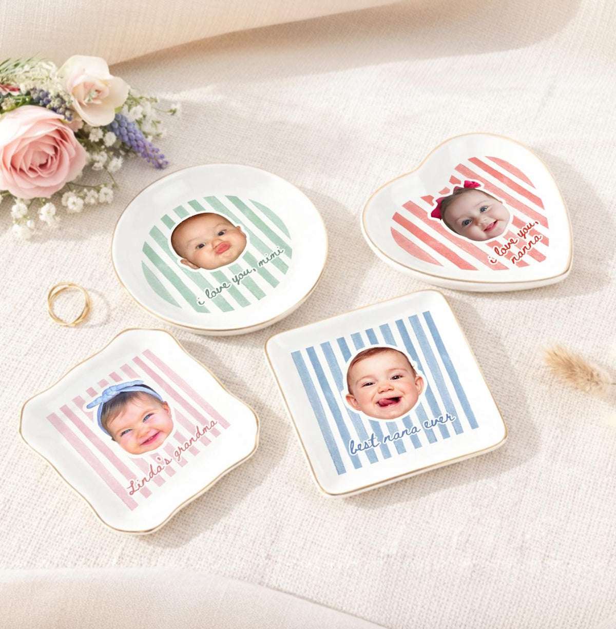 Personalized Baby Face Trinket Tray, Mothers Day Gift For Grandma, Grandma Gift from Grandkids, Nana Ring Dish, Birthday Gift For Grandma 744061c0-fc8f-41d8-9374-f4d9b568c213-6.jpg