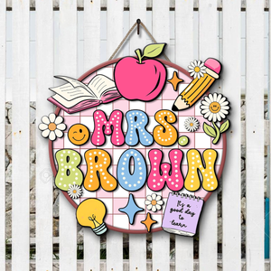 Personalized Teacher Gifts, 3D Teacher Door Sign, Teacher Welcome Sign, Classroom Door Sign, Back to School Gift, 1st Day of School Decor 74495ca6-b076-4630-9bf4-7dbf0481e825-5.png