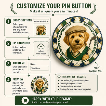 Custom Pet or Baby Golfer Portrait — Golf-Inspired Pin Button - Personalized Custom Pin Buttons 745358c5-283e-4f64-ada1-cd9b92f73c98.jpg