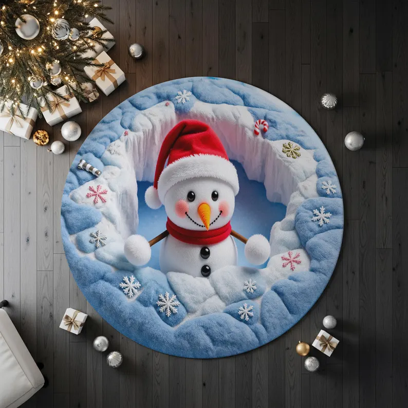 3D Snowman Christmas Quilted Carpet, Winter Snow Round Area Rug, Cute Holiday Floor Mat, Cozy Christmas Home Decor 746167a5-9299-4b53-b36d-ad527d7e92a3-il_794xN.7435143872_o0ev_converted.png