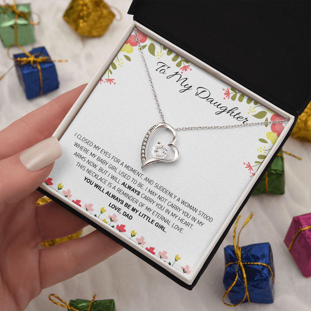 To My Daughter This Necklace Is A Reminder Of My Eternal Love, Necklace With Message Card, For Daughter, For Daughter, From Dad To Daughter 746.jpg