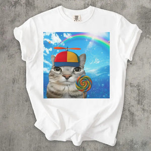 Happy Cat Dreamcore T-shirt, Funny Cats Shirt, Brainrot Meme Tee, Silly Kitten Tee, Cat Lover Gifts, Weird Tees, Gen Z Humor Tshirt 74825cd0-5ee8-402c-9715-5b00db3557f8-de-1-.webp