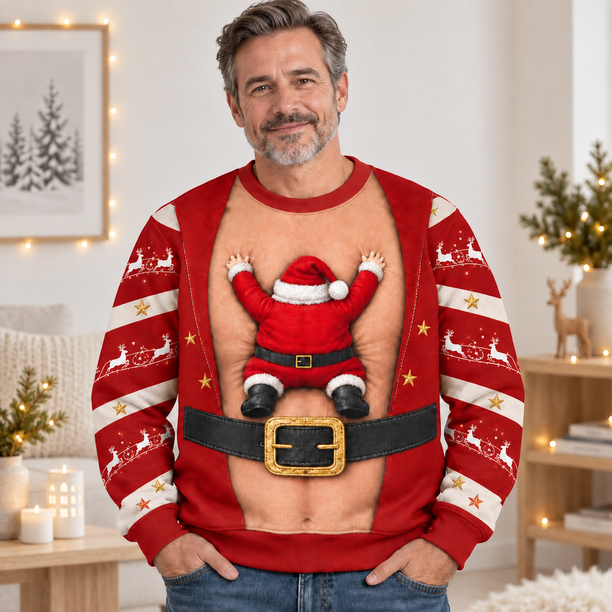 Hairy Chest Ugly Christmas Sweatshirt, Funny Dad Holiday Tee, Xmas Party - Funny Gift For Hims 748f14e2-8909-41c3-933b-d622ac8ece50--o6.png