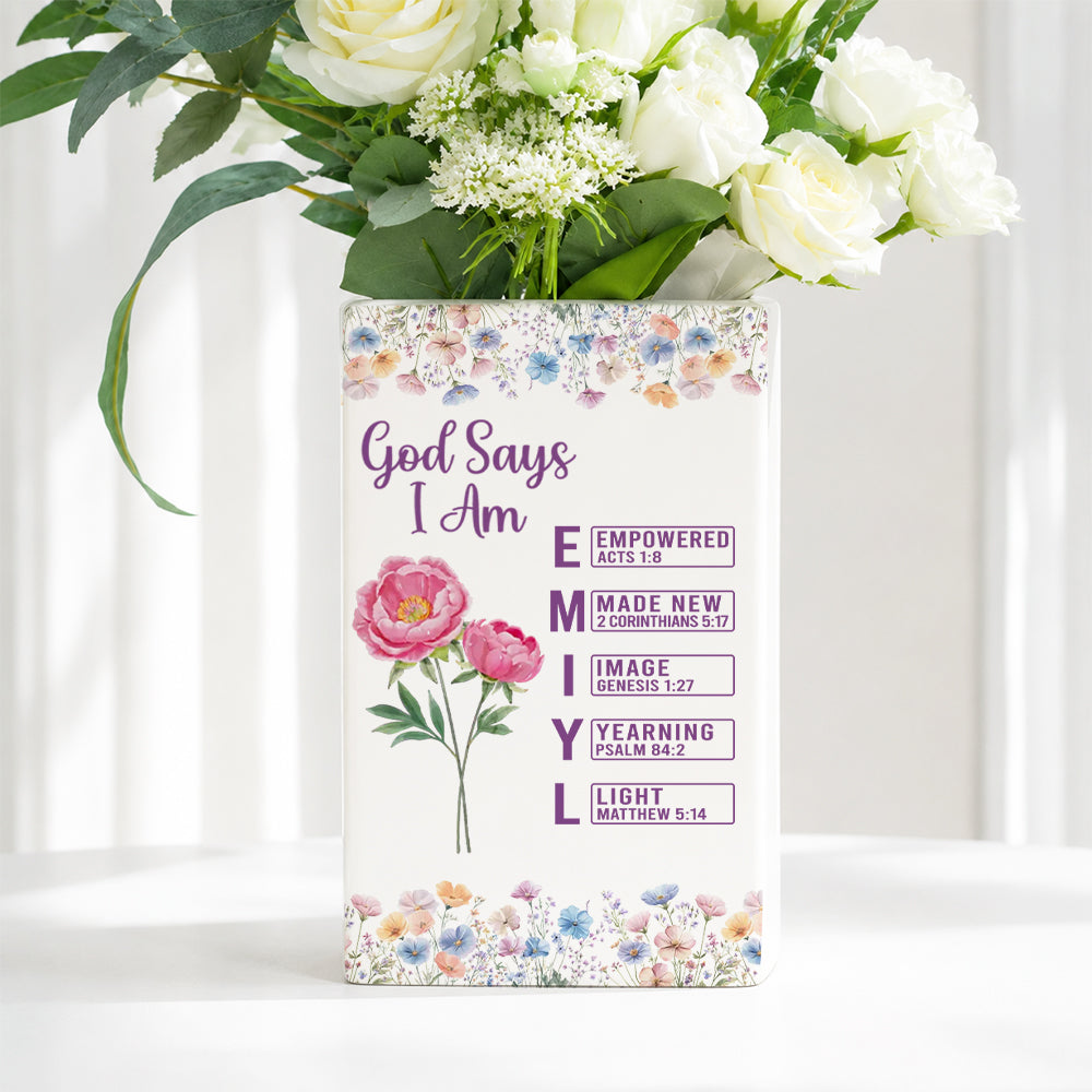 God Says I Am Custom Name- Personalized Ceramic Book Vase 749fadca-d33b-4f8a-8be3-b921319661d2-mk4-1-.jpg
