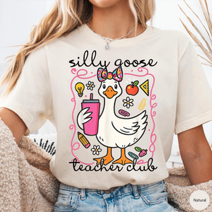 Comfort Colors® Silly Goose Teacher Club Shirt, Funny Teacher Tee, Cute Back to School T-Shirt, Funny Goose Group Teacher Apparel, Teacher 74ae4241-809f-40dd-ab25-b81a226b2b02-1.png