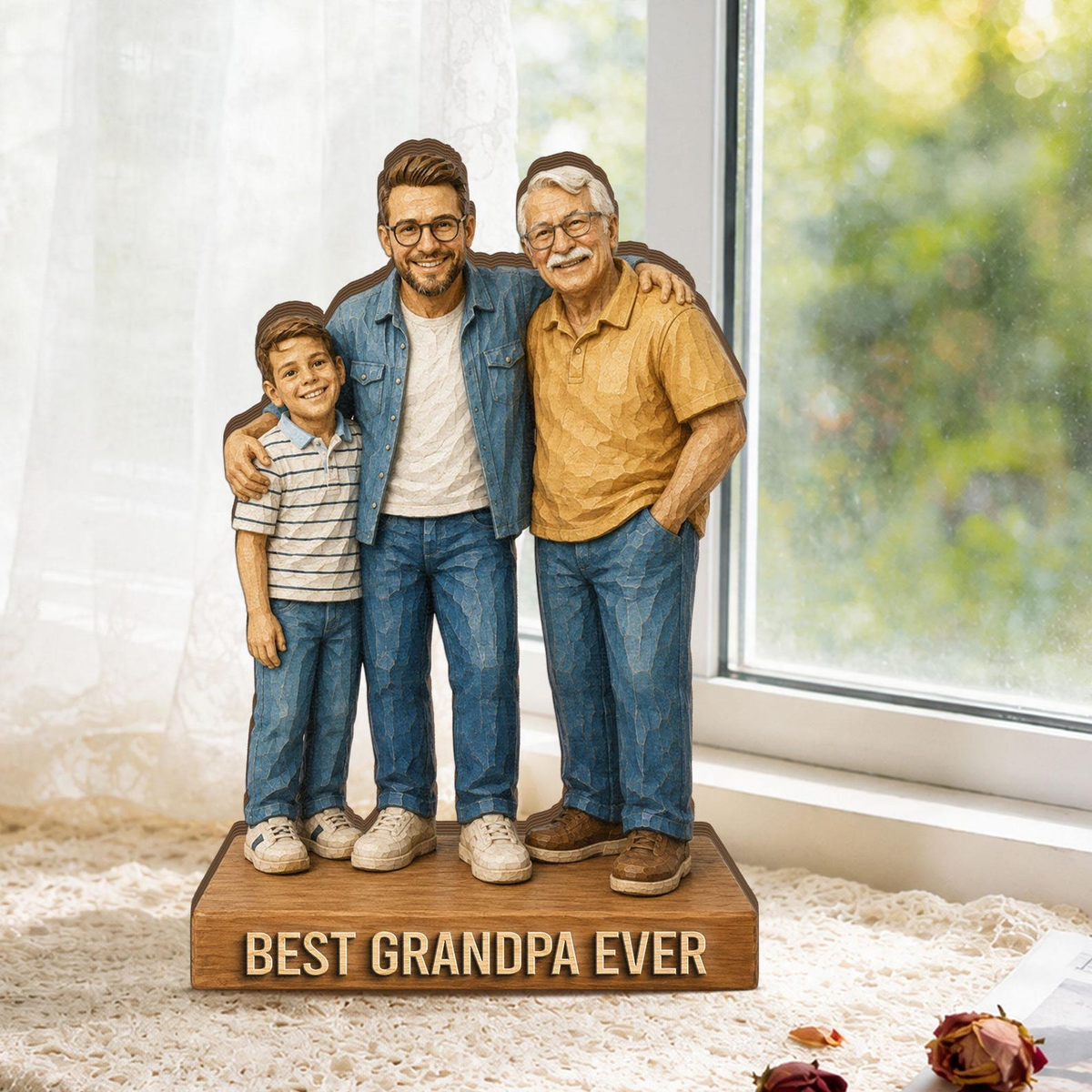 Personalized Family Photo Wooden Block, Custom Wood Sign Keepsake, Father’s Day Gift for Dad & Grandpa 74b17fe6-c638-4486-8581-a458d2440699-t4.png