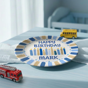 Personalized Birthday Plate with Name, Custom Happy Birthday Keepsake Plate for Kids, Ceramic Birthday Dish Gift, Baby Birthday Plate Decor 74b857a4-4ad5-4a28-ac74-e5b34945f8da-5.jpg