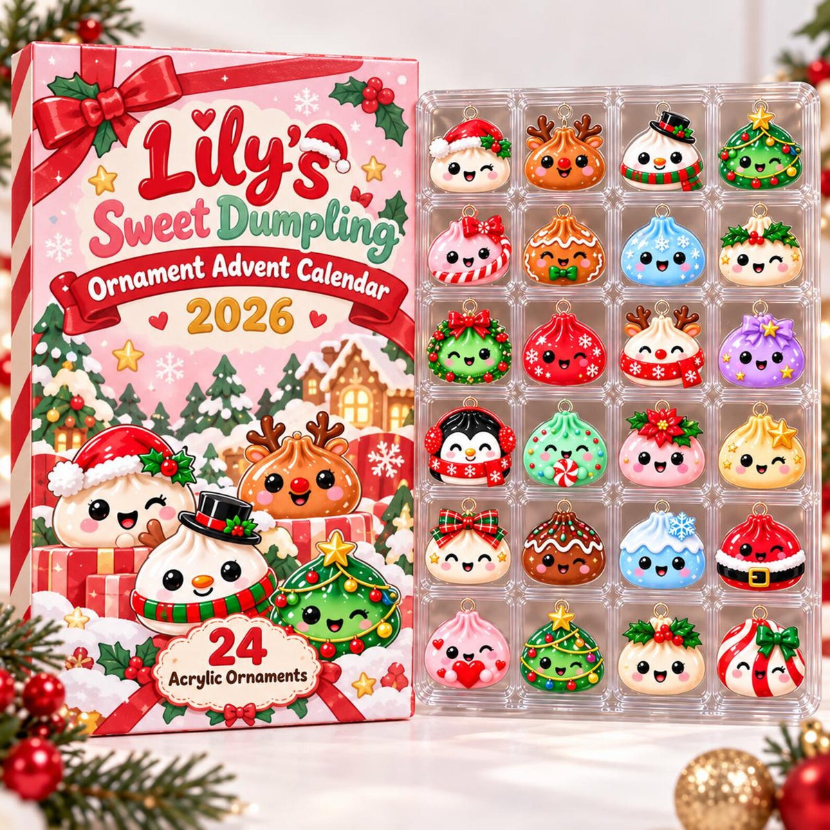 Christmas Dumpling Advent Calendar 2026, 24 Custom Dumpling Charms, Family Countdown Calendar, Kids Holiday Gift, Blind Box Xmas Gift John 74c0b39d-d1ea-41d0-ba7b-76ce9388a6e3-il_1588xN.8582482280_1cyi.jpg