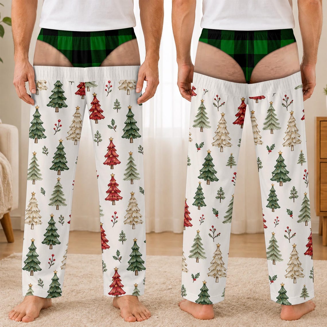 Funny Christmas Pajama Pants, Underwear Illusion Sweatpants, Ugly Xmas Lounge Pants 74cf6184-0f2c-408c-864a-4b41a541ccc0-7.jpg