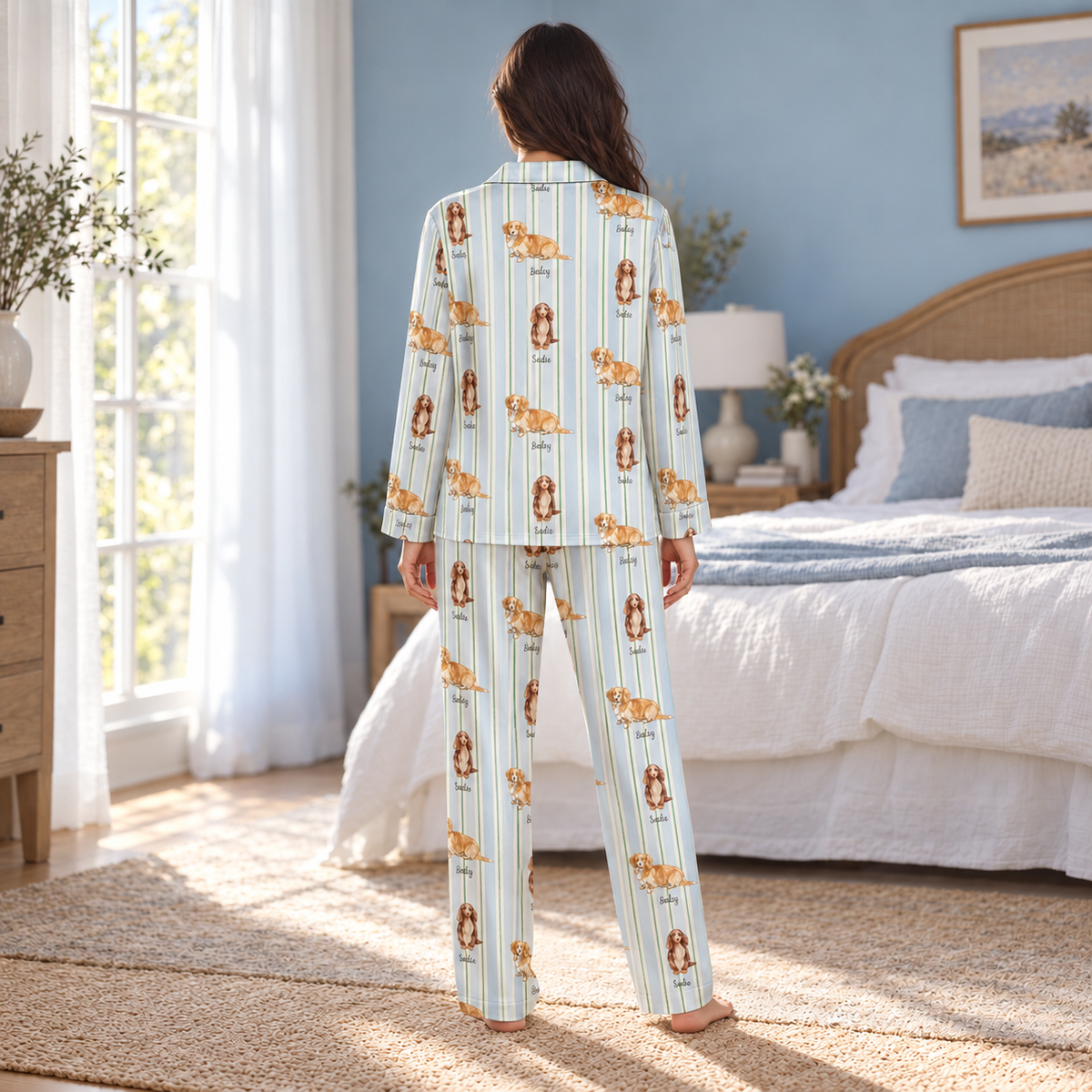 Personalized Pet Photo Striped Pajama Set, Custom Dog or Cat Face PJs, Matching Couple & Family Sleepwear, Gift for Pet Lovers 74d3d8fe-92ec-4fce-9498-ffae393f664c-Pyjama-s-c-xanh-c-n-c-ng-t-sau.png