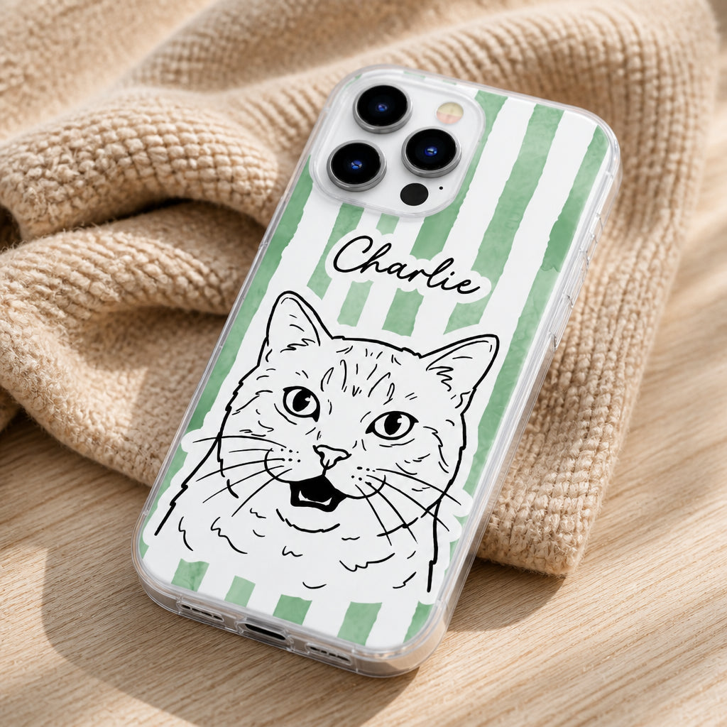 Custom Pet Portrait Phone Case – Ink Line Art on Pastel Color-Blocks - Personalized Phonecase 74de48df-97e3-4544-9de6-eb3d8dd83171.jpg