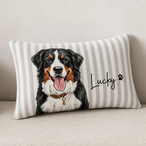 Custom Pet Portrait Name Pillow – Ribbon Badge Edition - Personalized Pillow 74e1526b-49c8-471b-ade1-bc84bca0cf96.jpg