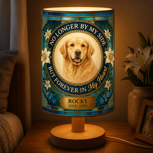 Pet Memorial Fabric Lamp – Forever In My Heart (Photo + Name + Years) - Personalized Custom Fabric Lamp 74e56504-be97-4a2c-ae01-04bf09d1d99d.png