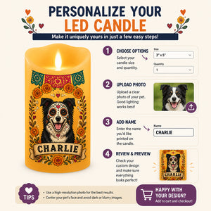 Custom Pet Sugar Skull Portrait LED Memorial Candle - Personalized Custom Led Flameless Candle 74e85178-9db6-4607-b6e7-6f38a62db5e7.jpg