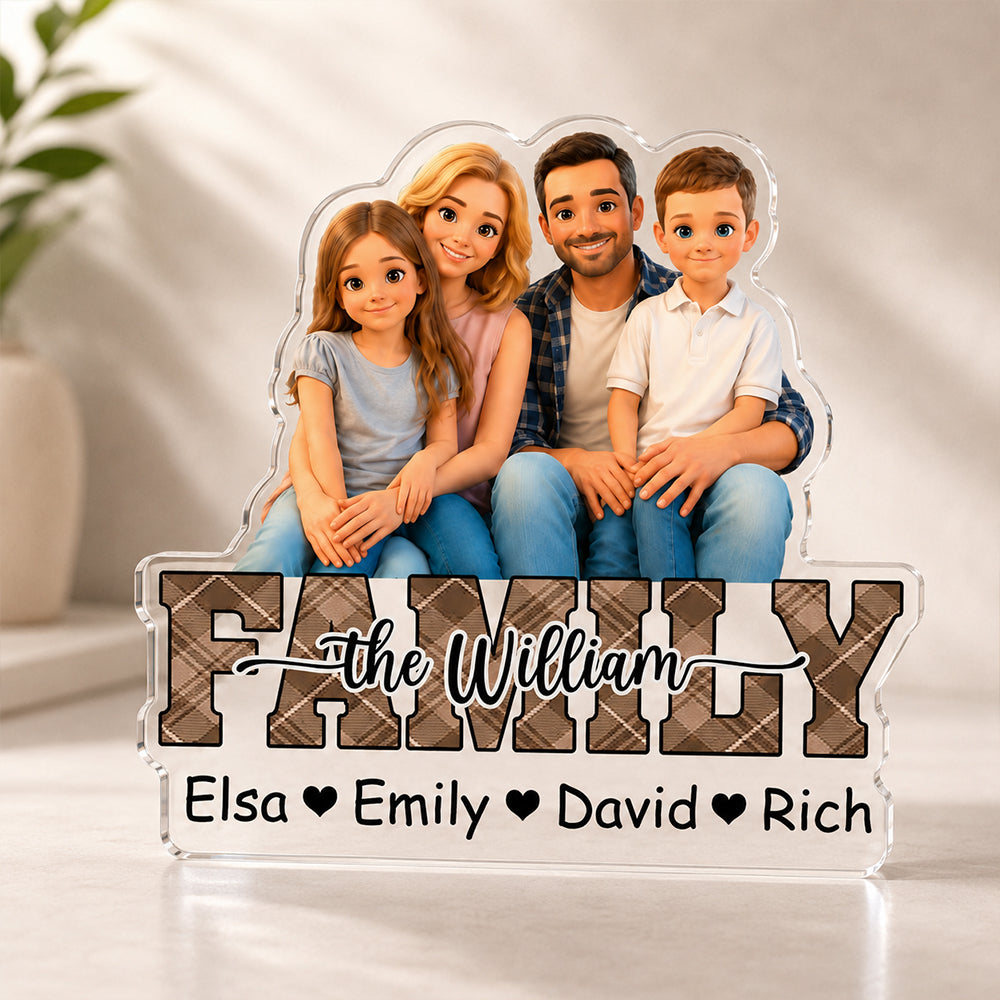Family Personalized Photo and Name - Custom Shaped Acrylic Plaque - Home Decor 753300e6-f9f9-4255-946c-309935d43b3e-2-1-.jpg