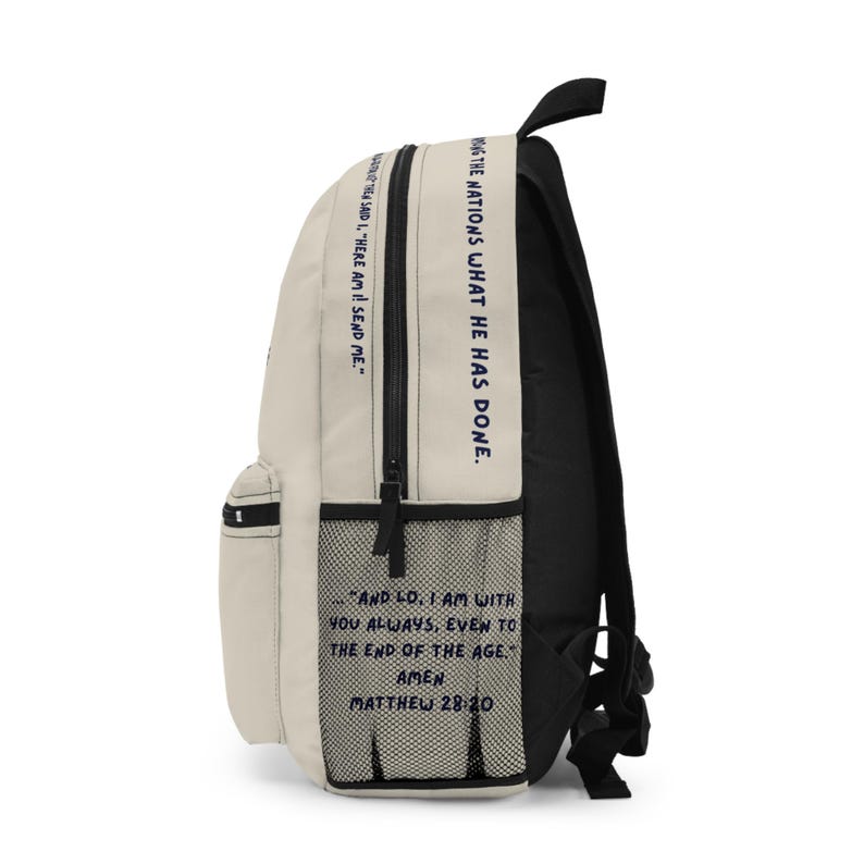 Christian Bible Verse Backpack , Missionary Gift , Mission Trip Travel Accessory, Great Commission, Gift For Family, Friends 753950a0-fa55-4471-8e5f-1bfd359c91e8-m5.jpg