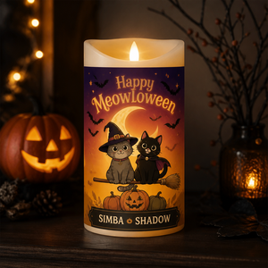 Happy Meowloween Personalized Cat LED Candle - Personalized Custom Led Flameless Candle 755f0f75-a9e8-4925-89d5-76f166f84d72.png