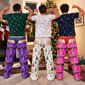 Funny Christmas Pajama Pants, Underwear Illusion Sweatpants, Adult Humor Xmas Gift 757c1763-06f4-45be-80c5-5c65ddcb5b8f-5.jpg