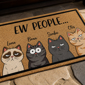 Ew People... Custom Cat Portrait Doormat - Personalized Doormat 75899ff4-a7ae-4ddd-9b42-da84bda49b3e.jpg