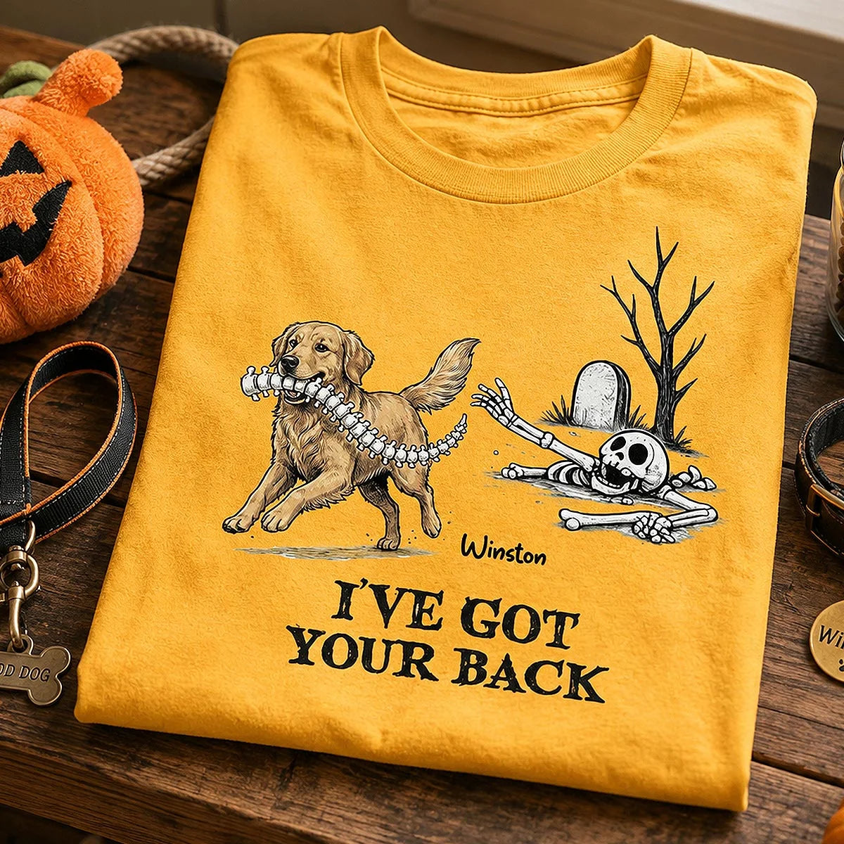 I've Got Your Back Custom Photo Dog Stealing Backbone - Personalized Shirt - Funny Halloween Costume For Dog Lovers 75aa2bdf-759b-4228-b4a6-c830e7fc408f-DFDFSREWR-3-.webp
