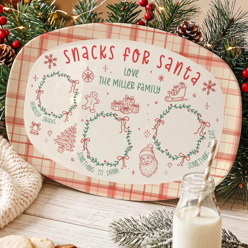 Personalized Cookies for Santa Plate, Custom Family Christmas Eve Platter, Holiday Tradition Keepsake & Christmas Gift 75ade432-6a27-42b0-98f7-3d58ad0c5863-46.webp