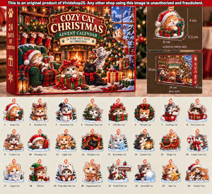 Cat Advent Calendar 2026, 24 Christmas Cat Acrylic Ornaments, Cozy Kitty Christmas Countdown, Cat Lover Gift, Xmas Advent Calendar 75e43711-c883-4a88-a5cb-a510304da96b-il_1588xN.8552343073_b9k9.jpg