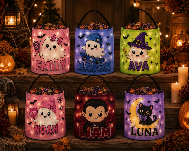 Personalized LED Halloween Trick Or Treat Bag, Custom Name Light Up Candy Bucket, Kids Ghost Vampire Witch Basket 75e86031-a398-4fd8-8258-b8f4368e1451-sdfds-9-.webp