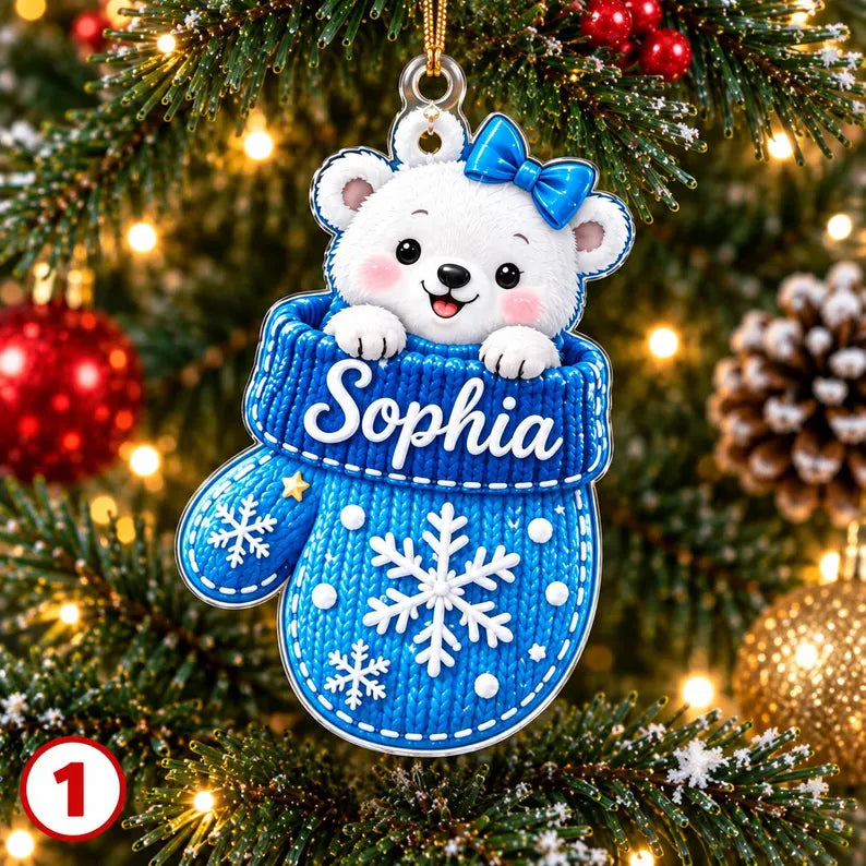 Personalized Christmas Ornament 2026, Custom Name Mitten Ornament, Cute Animal Christmas Tree Decor, Kids Holiday Keepsake Gift Christmas 75f0d438-028c-416f-b747-95f0466547c8-tyhnjrAWhnjm-7-.webp