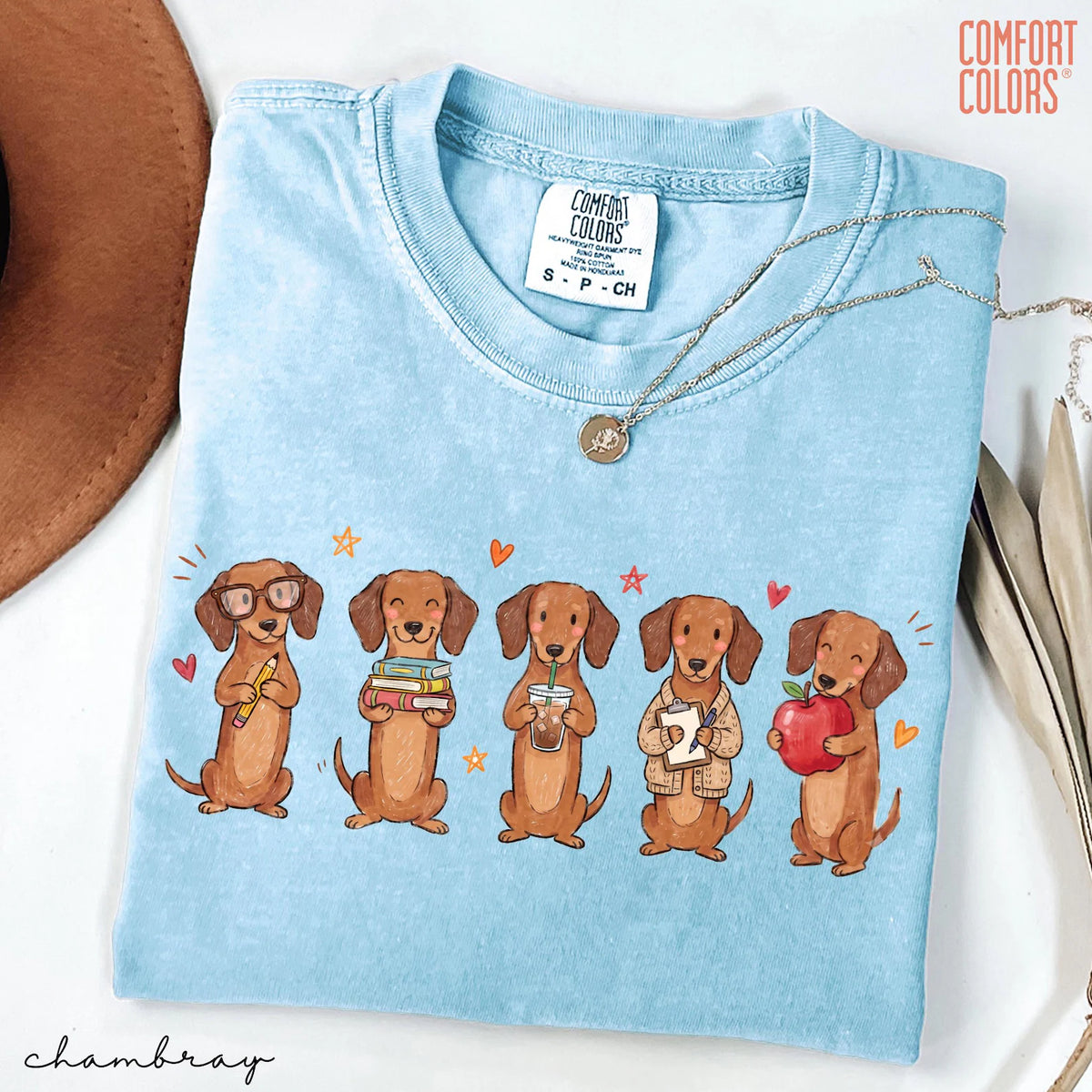 Comfort Color Dachshund Teacher Shirt Doxie Teacher Tee Wiener Dog School Graphic Back To School Teacher Appreciation Gift 75f71df0-7fca-4768-93ce-c8c3047615fe-4.webp