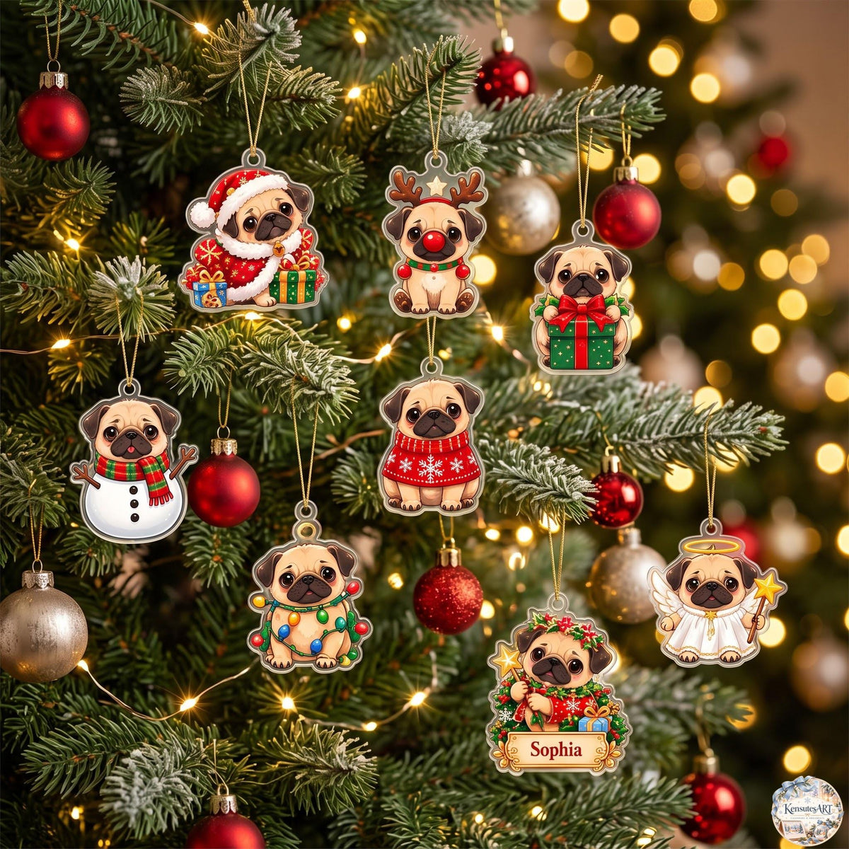 Pug Holiday Advent Calendar 2026 | 24 Day Christmas Countdown with Personalized 2D Name Charm 75f9600c-a557-4f95-8790-e624ad736118-il_fullxfull.8643668875_mroe.jpg