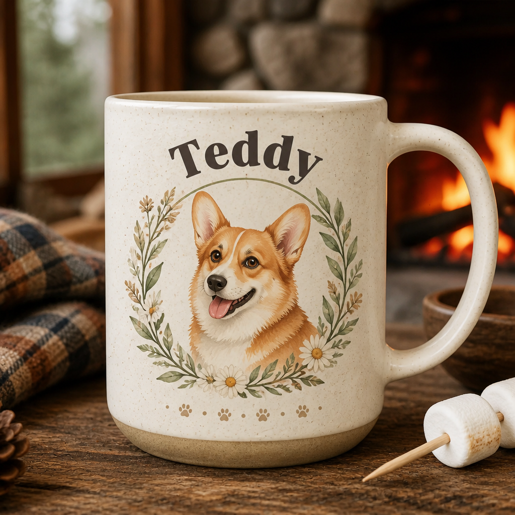 Custom Pet Portrait Campfire Mug – Upload Photo + Pet Name - Personalized Campfire Mug 75ff434d-e5a9-440f-a249-fc83c85d0158.png