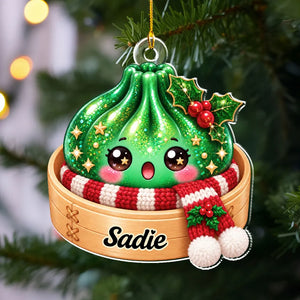 Colorful Dumpling - Personalized Acrylic Ornament - Christmas Gift For Family, Friends 7605d366-0a94-49fc-a578-1312690c9542-4.webp