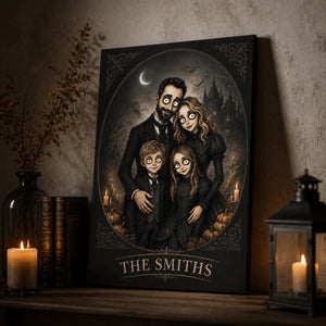 Spooky Gothic Family Portrait Canvas – Cartoon From Your Photo - Personalized Canvas 760d0cc9-2f50-4ed1-8d1f-34f73952ebc5.jpg