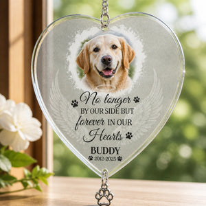 Angel Wings Pet Memorial Stone – Photo, Name & Years - Personalized 1 Layered Suncatcher with Charm 7611df12-96d9-4bac-9b66-55e7e4f36e38.jpg