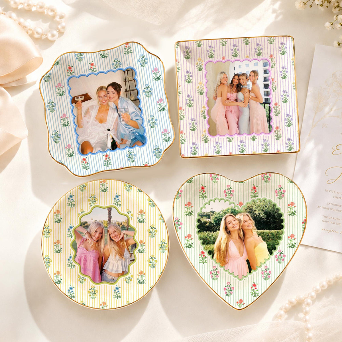 Personalized Photo Bestie Jewelry Dish, Best Friend Ceramic Trinket Dish, Bestie Striped Floral Ring Holder, Gift For Her 76120a10-c6fa-4b61-9334-67a34dcbbcbf-1.jpg