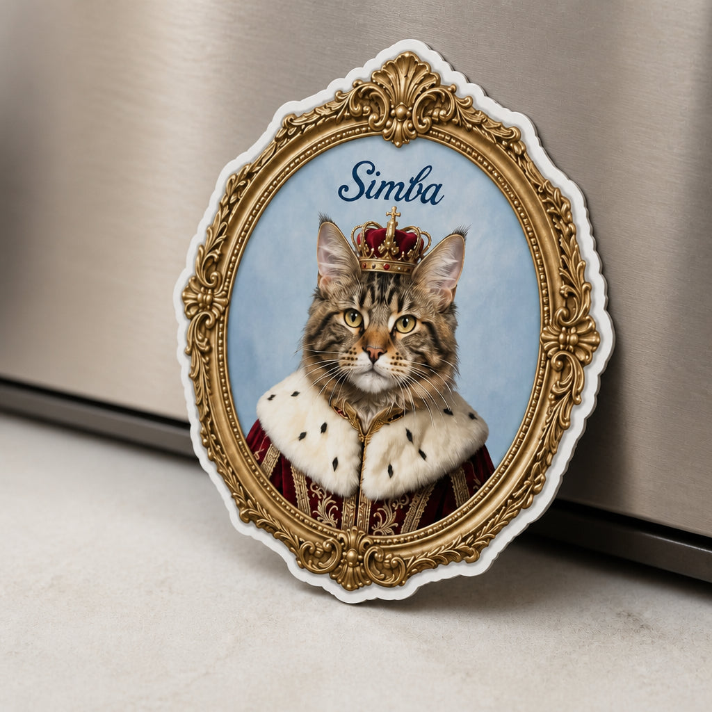 Regal Pet Portrait Custom Shape Fridge Magnet - Personalized Custom Shape Fridge Magnet 76183880-9fd4-4ea7-86cd-f4a6dbc16ab4.jpg