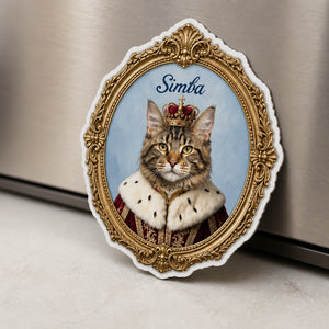 Regal Pet Portrait Custom Shape Fridge Magnet - Personalized Custom Shape Fridge Magnet 76183880-9fd4-4ea7-86cd-f4a6dbc16ab4.jpg