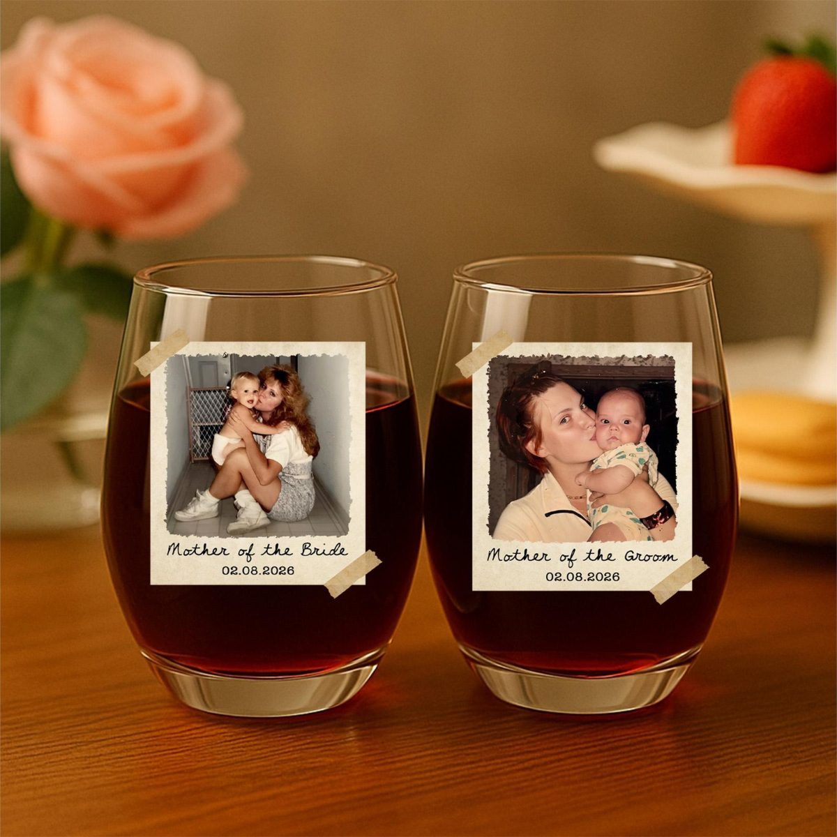 Custom Photo Mother of The Bride or Groom Gifts, Custom Picture Wine Glass Gift for MOB/MOG Wedding Favor Gift For Mom, Stemless Wine Glass 761ee34e-e45e-4355-bc7c-6f352a4ea0fa-8.png